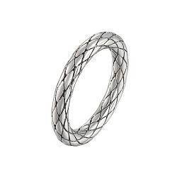 Bihsilin Frauen Ringe Edelstahl, Verlobungsringe 3.5MM mit Gemustert Bandring Ring Damen Personalisiert Silber Gr.57 (18.1) von Bishilin