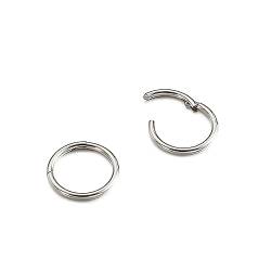 Bishilin Creolen Edelstahl Nickelfrei, Ohrringe Damen 12MM Hoop Poliert Creolen Ohrringe Mädchen Silber in Bijouterie von Bishilin