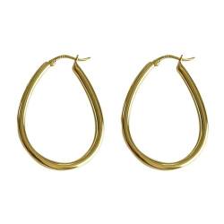 Bishilin Creolen Silber 925 Nickelfrei, Ohrringe Damen 28MM Hoop Creolen Mädchen Gold Ohrringe in Bijouterie von Bishilin