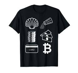 Evolution of money crypto cryptocurrency bitcoin btc T-Shirt von Bitcoin, BTC & Krypto Geschenke