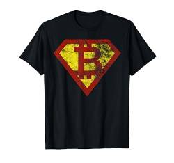 Super Bitcoin The Superhero Crypto Cryptocurrency T-Shirt von Bitcoin, BTC & Krypto Geschenke