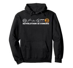 The evolution of money bitcoin btc crypto cryptocurrency Pullover Hoodie von Bitcoin, BTC & Krypto Geschenke