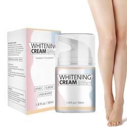 Hautaufhellende Creme,Feuchtigkeitsspendende 50 ml aufhellende Lotion, sichere Aufhellungscreme | Körperpflege-Hautcreme für Achseln, Knie, Oberschenkel und Ellenbogen Bitong von Bitong