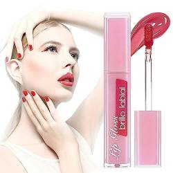 Matter flüssiger Lippenstift,Samtiger, antihaftbeschichteter, flüssiger Lippenstift - Lippenstiftflecken verblassen nicht, wasserfest, Make-up-Geschenk, Lippenstift, Make-up, Lipgloss-Set für Bitong von Bitong