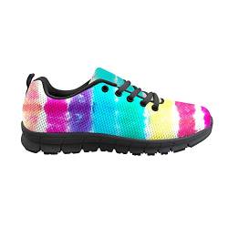 Biyejit Bunte Tie Dye Fashion Sneakers Lässige Sportschuhe für Damen Herren Teenager Paare von Biyejit