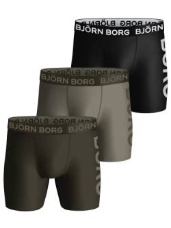 Björn Borg | Björn Borg PERFORMANCE BOXER 3er-Pack, Boxershorts für Herren, Trainingsunterwäsche, Multipacks erhältlich, Multipack 2, Small von Björn Borg