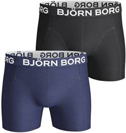 Björn Borg Men's Shorts SOLID 2p Boxer, Blue (Blue Depths), S von Björn Borg