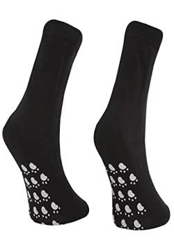 Björn Swensen ABS Socken Damen Baumwolle 5er Pack Anti Rutsch Socken rutschfeste Stoppsocken Bremssocken Herren schwarze Basic Strümpfe 36-39 von Björn Swensen