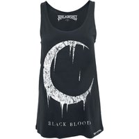 Black Blood by Gothicana - Gothic Top - Blood Moon - S bis XXL - für Damen - Größe L - schwarz von Black Blood by Gothicana