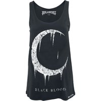 Black Blood by Gothicana - Gothic Top - Blood Moon - S bis XXL - für Damen - Größe S - schwarz von Black Blood by Gothicana