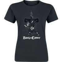 Black Clover - Anime T-Shirt - Mono Clover - S bis XL - für Damen - Größe M - schwarz  - Lizenzierter Fanartikel von Black Clover