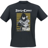 Black Clover - Anime T-Shirt - Yuno - S bis XL - für Männer - Größe L - schwarz  - Lizenzierter Fanartikel von Black Clover