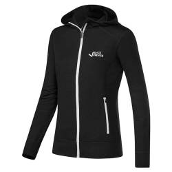 Black Crevice Damen Merino Kapuzenjacke, schwarz, 42 von Black Crevice