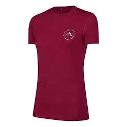 Black Crevice Damen Merino T-Shirt, Rhododendron, 36 von Black Crevice