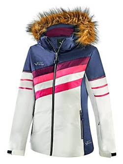 Black Crevice Damen Skijacke, dunkelblau/weiß/pink, 36 von Black Crevice