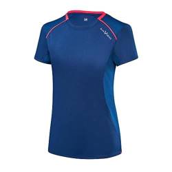 Black Crevice Damen Sport T-Shirt, Navy/red, 44 von Black Crevice