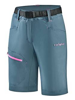 Black Crevice Damen Trekking Shorts, Blue Mirage/pink, 36 von Black Crevice