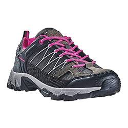 Black Crevice Damen Trekkingschuhe, Wasserdicht, Low, grau/Fuxia, 39 von Black Crevice