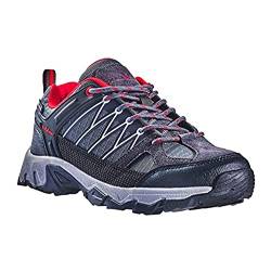 Black Crevice Damen Trekkingschuhe, Wasserdicht, Low, schwarz/rot, 36 von Black Crevice