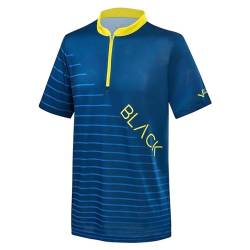 Black Crevice Herren MTB Shirt, Navy/Yellow, XXL von Black Crevice