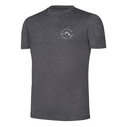 Black Crevice Herren Merino T-Shirt,anthrazit, S von Black Crevice