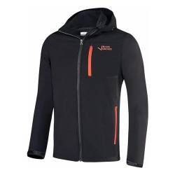 Black Crevice Herren-Softshelljacke mit Kapuze I Herren-Softshell-Jacke I winddichte & atmungsaktive Herren-Outdoorjacke I wasserdichter Herren-Windbreaker von Black Crevice