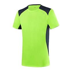 Black Crevice Herren Sport T-Shirt, Green/Navy, S von Black Crevice