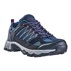 Black Crevice Herren Trekkingschuhe, Wasserdicht, Low, blau/rot, 43 von Black Crevice