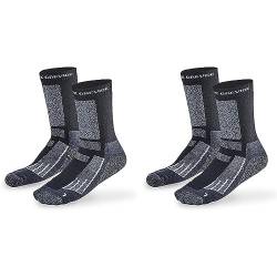 Black Crevice Merino Outdoorsocken lang, 2 Paar, black/white, 39-42 von Black Crevice