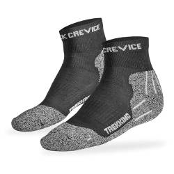 Black Crevice Trekkingsocken kurz, 3 Paar, grey, 39-42 von Black Crevice