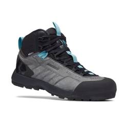 Black Diamond Damen Mission Leather Mid WP Schuhe, Steel Grey-Costal Blue, US 8 von Black Diamond