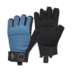 Black Diamond Unisex Crag Half-Finger Gloves Kletter-Handschuhe, Klettersteig, Astral Blue, S von Black Diamond