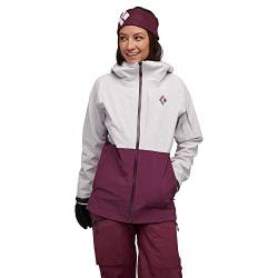 Black Diamond W Recon Stretch Shell Colorblock-Lila-Pink-Rot - Wasserdichte elastische Damen Freeride Skijacke, Größe M von Black Diamond