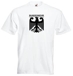 Black Dragon - T-Shirt Herren - Party - Funshirt - Fasching - Freizeit Weiss - Bundeswehr mit Adler - M von Black Dragon