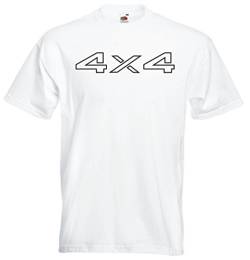 T-Shirt Herren Weiss - 4X4 Offroad - XL von Black Dragon