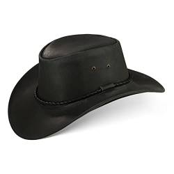 Black Forest Fox Herren Damen Cowboy Hut NEMI in 3 Farben Unisex (Black, S) von Black Forest Fox