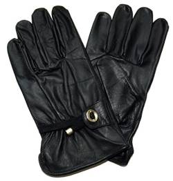 Black Jungle Handschuhe, Lederhandschuhe für Reiter und Biker. Damen, Herren, Schwarz, Gloves M von Black Jungle