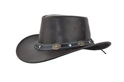 Black Jungle Reedley Lederhut - Klassischer Westernhut, Cowboyhut, Braun, S von Black Jungle