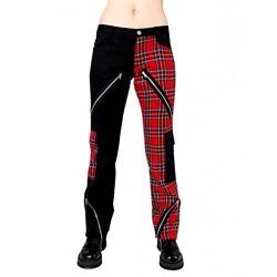 Black Pistol Herren Jeans Hose - Freak Pants Rot Tartan (32) von Black Pistol