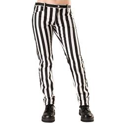 Black Pistol Jeans Hose - Close Pants Stripe Weiß 30 von Black Pistol