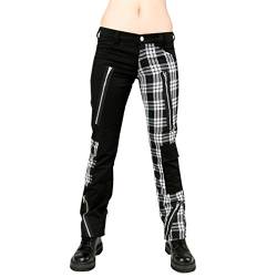 Black Pistol Jeans Hose - Freak Pants Weiß Tartan 36 von Black Pistol