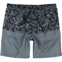 Black Premium by EMP Badeshort - Ornament Print Swim Shorts - S bis XXL - für Männer - Größe M - schwarz von Black Premium by EMP
