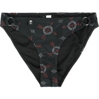 Black Premium by EMP Bikini-Unterteil - Bikini Pants With Celtic Prints - S bis XXL - für Damen - Größe L - schwarz von Black Premium by EMP