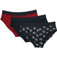 Black Premium by EMP Boxershort-Set - Three Pack Men Briefs with Skulls - M bis XXL - für Männer - Größe L - multicolor von Black Premium by EMP