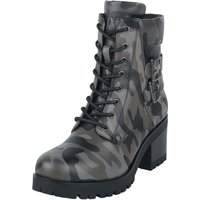 Black Premium by EMP - Camouflage/Flecktarn Boot - Schnürboots mit Camouflage Print - EU37 bis EU41 - für Damen - Größe EU37 - camouflage von Black Premium by EMP