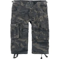 Black Premium by EMP - Camouflage/Flecktarn Short - 3/4 Army Vintage Shorts - S bis 6XL - für Männer - Größe 3XL - darkcamo von Black Premium by EMP