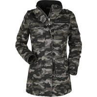 Black Premium by EMP - Camouflage/Flecktarn Winterjacke - Ladies Field Jacket - XS bis XXL - für Damen - Größe L - darkcamo von Black Premium by EMP