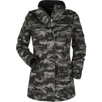 Black Premium by EMP - Camouflage/Flecktarn Winterjacke - Ladies Field Jacket - XS bis XXL - für Damen - Größe M - darkcamo von Black Premium by EMP