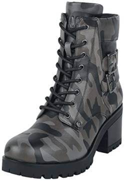 Black Premium by EMP Damen Schnürboots mit Camouflage Print EU37 von Black Premium by EMP