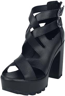 Black Premium by EMP Damen Schwarze High Heels mit Riemen EU39 von Black Premium by EMP